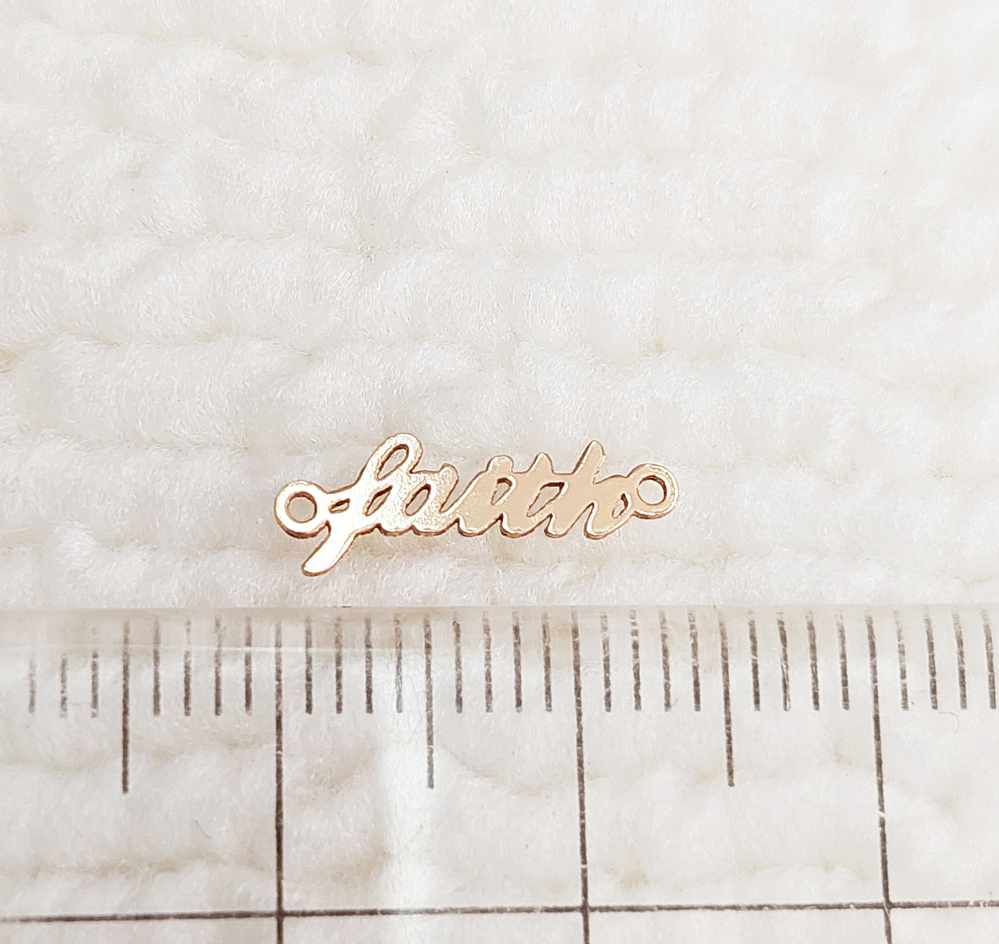 FA1448 Mini Size Word "faith" Connector 24ga