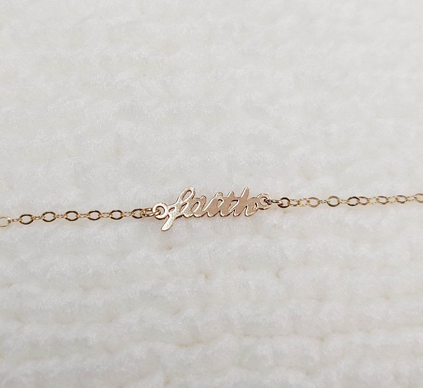 FA1448 Mini Size Word "faith" Connector 24ga