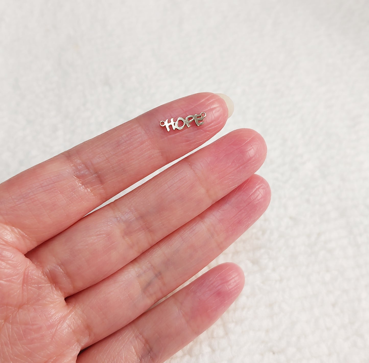 HO1304 Mini Size Word "HOPE" Connector 24ga 12.5 x 4mm