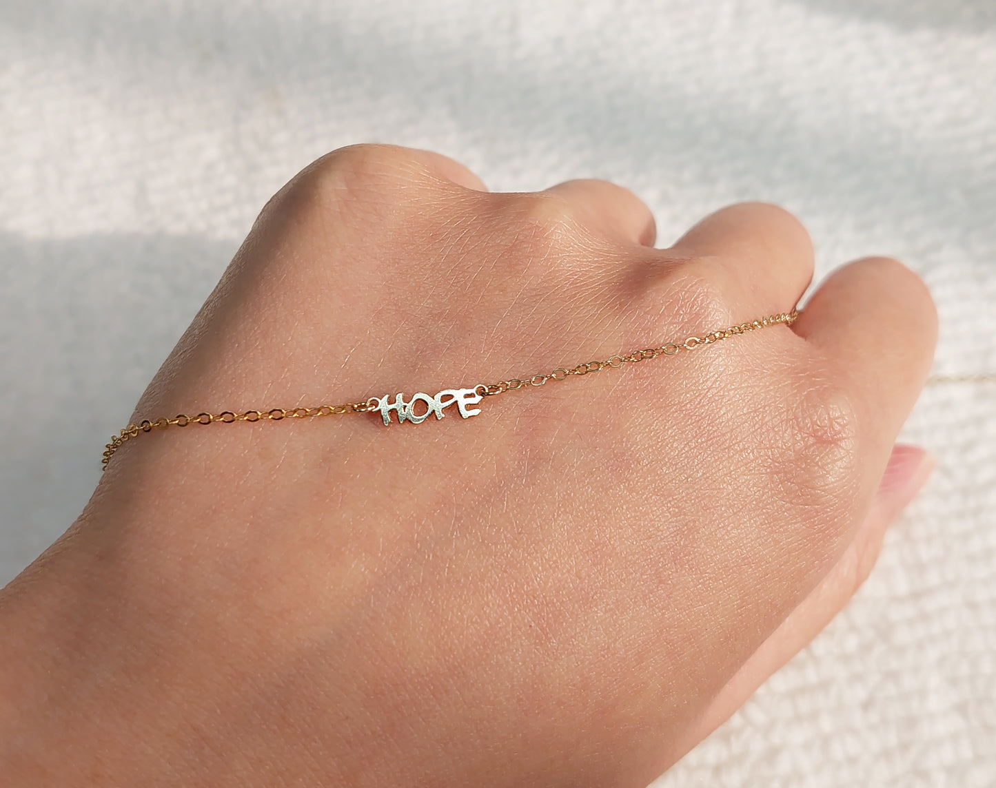 HO1304 Mini Size Word "HOPE" Connector 24ga 12.5 x 4mm