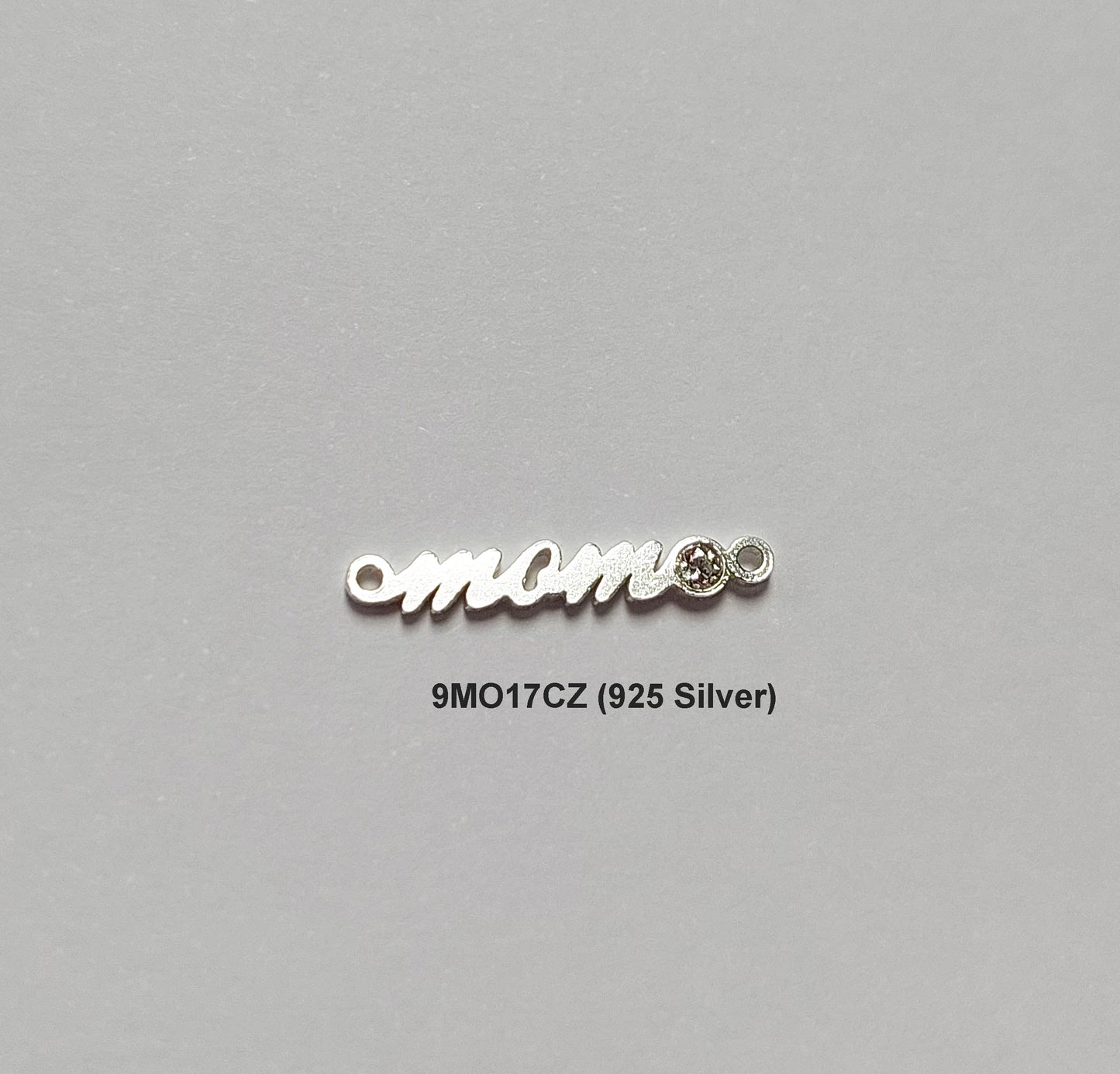 MO17CZ Mini Word "mom" Connector with CZ 20ga