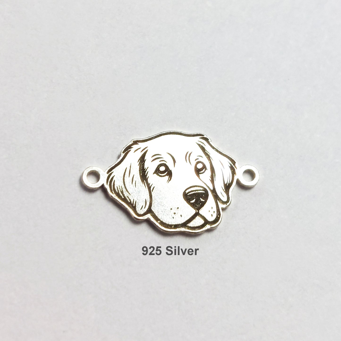 DH1378GR The head of a Golden Retriever Connector 24ga 13 x 7.7mm