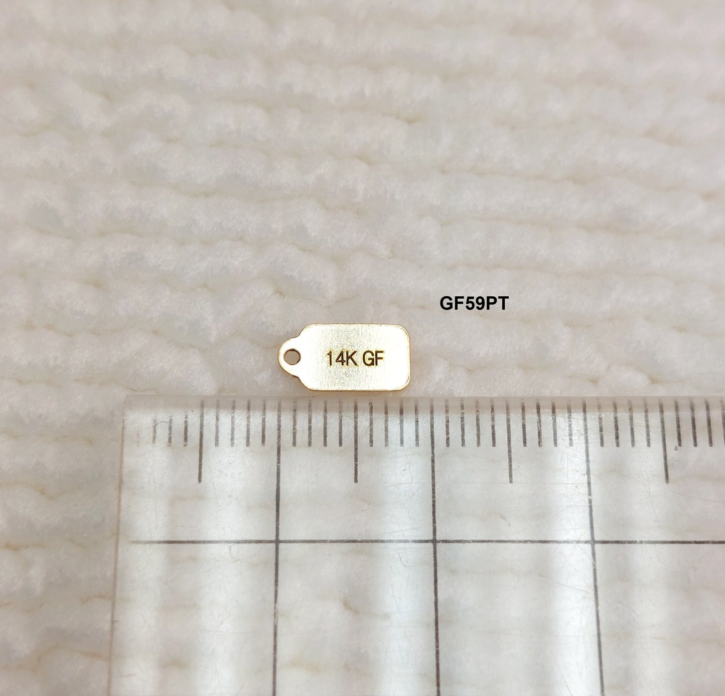 GF59PT Gold Filled (14KGF) 9x4.8mm Paper Tag