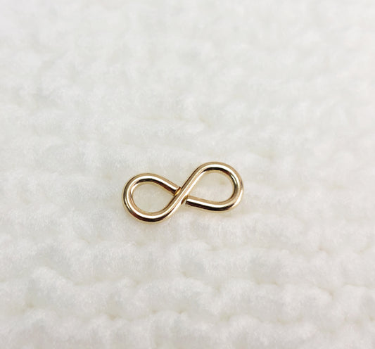 GFW8 Gold Filled (14KGF) 13 x 5.9mm Infinity Ring Eye Clasps