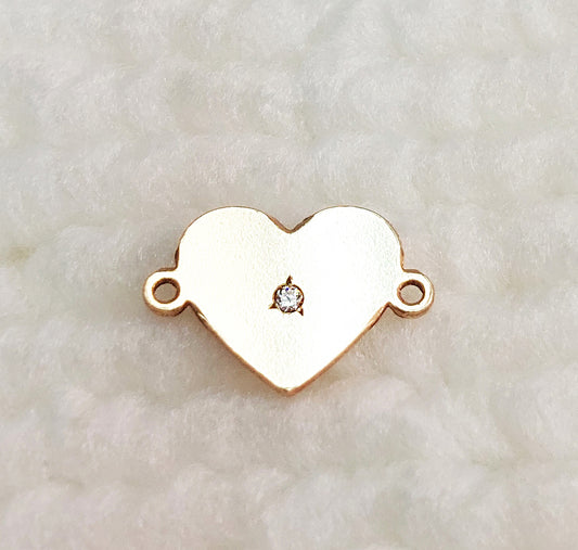 14KGFCOM dainty gold filled heart charm