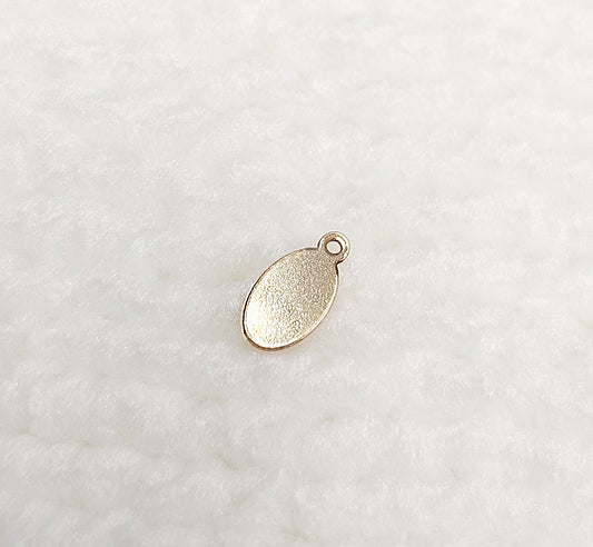 GF8544OV Gold Filled (14KGF) 8.5 x 4.4mm Oval Tag 24ga (No Mark)