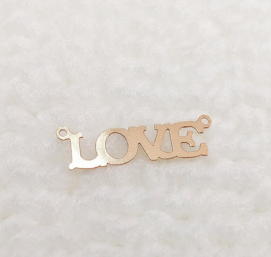 MSLOVE Gold Filled (14KGF) 20 x 6.0mm Love Letter Charm