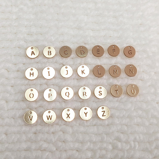 letter charm_dainty gold filled charm_14KGFCOM