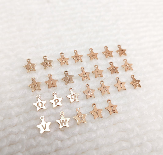 Initial Charm_dainty gold filled charm_14KGFCOM_14kgf