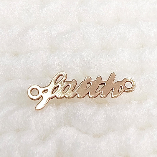 FA1448 Mini Size Word "faith" Connector 24ga