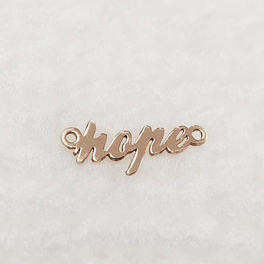 HO1462 Mini Size Word "hope" Connector 24ga