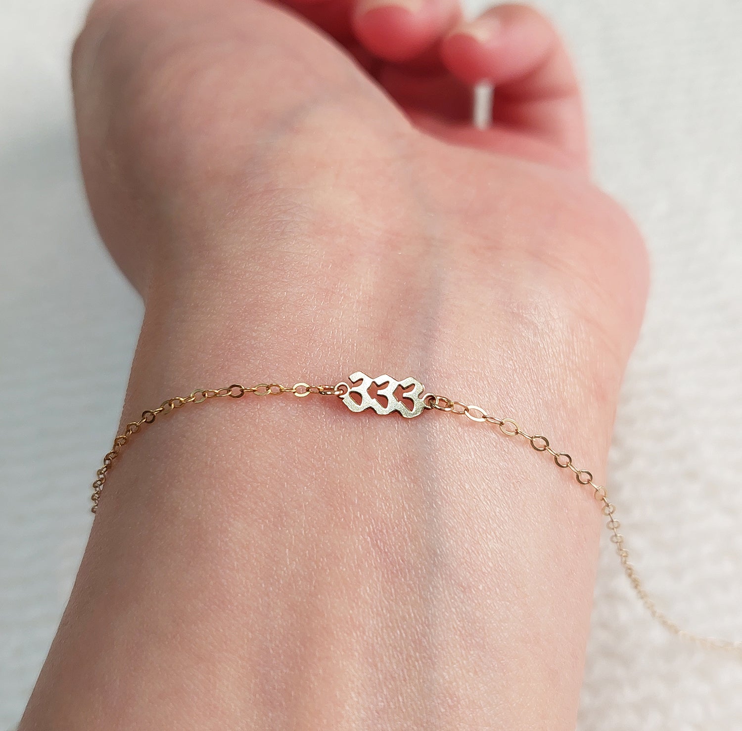 14KGFCOM dainty gold filled angel number connectors_dainty gold filled charm_14KGFCOM_14kgf