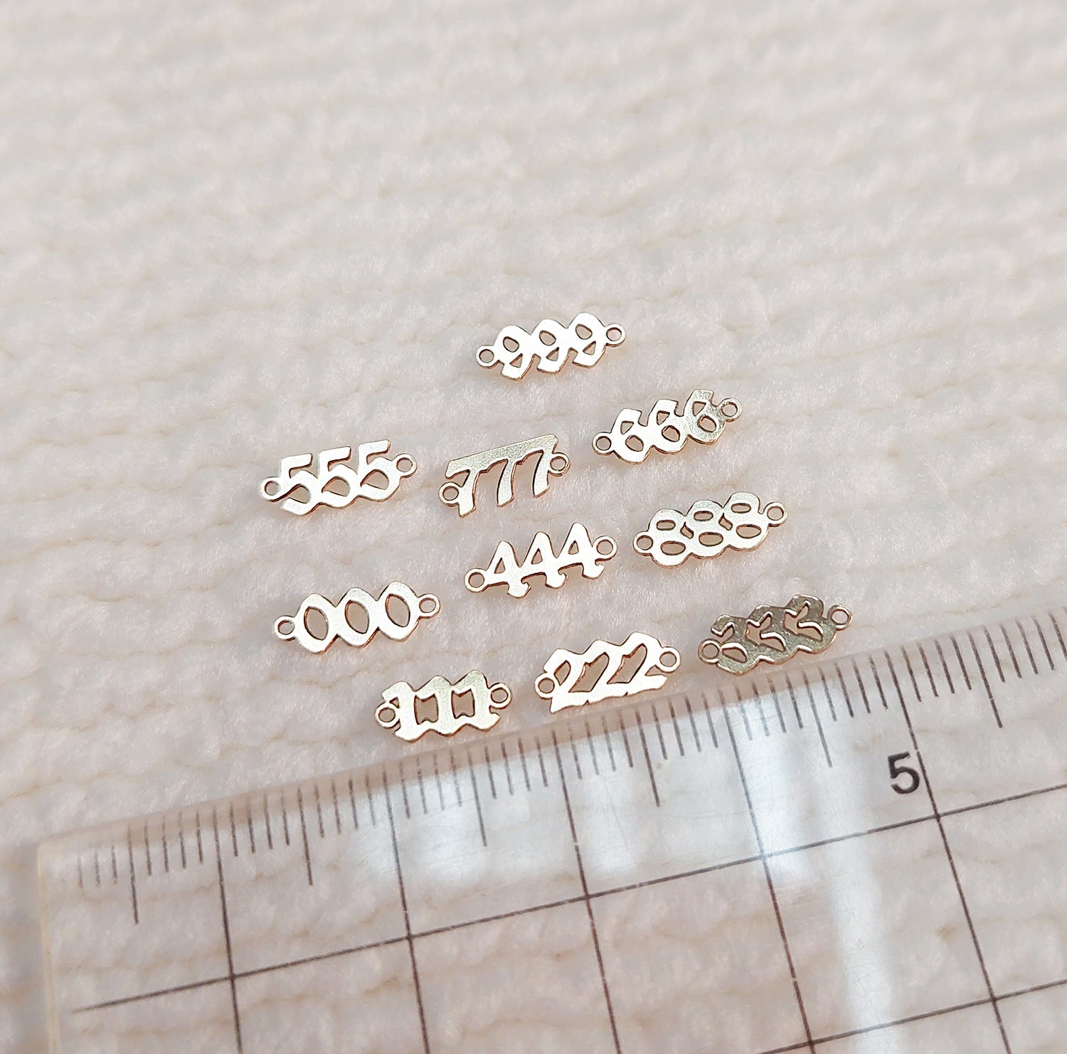 dainty gold filled angel number connectors_dainty gold filled charm_14KGFCOM_14kgf