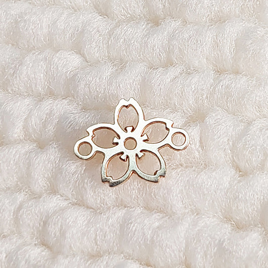 flower charm_dainty gold filled charm_14KGFCOM