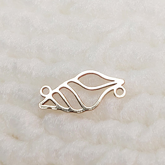 GF1206CH Gold Filled(14KGF) 11.8 x 5.9mm Conch Connector Charm 24ga