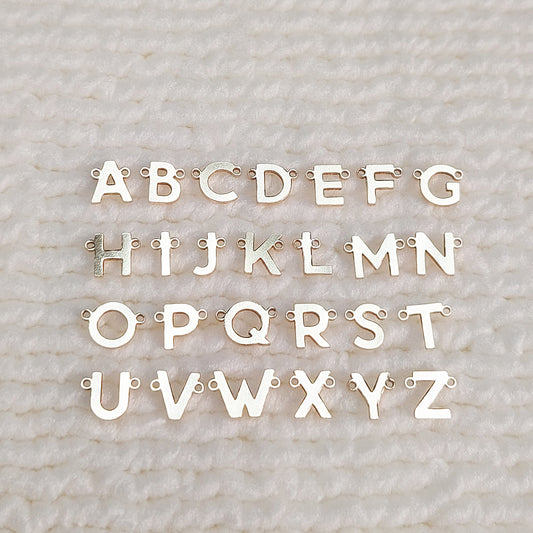 basic letter charm_dainty gold filled charm_14KGFCOM