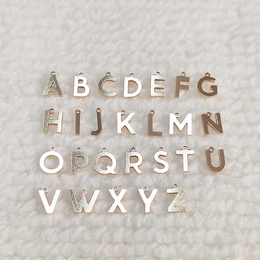 Initial Charm_dainty gold filled charm_14KGFCOM