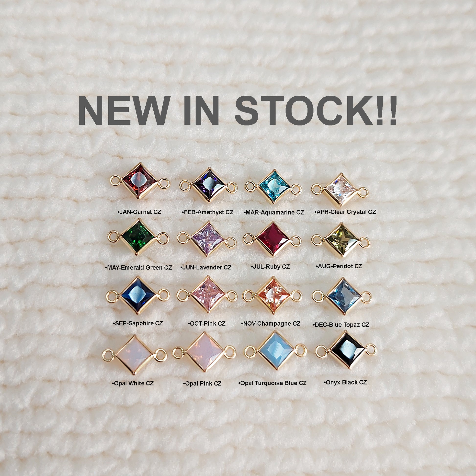 birthstone_dainty gold filled charm_14KGFCOM