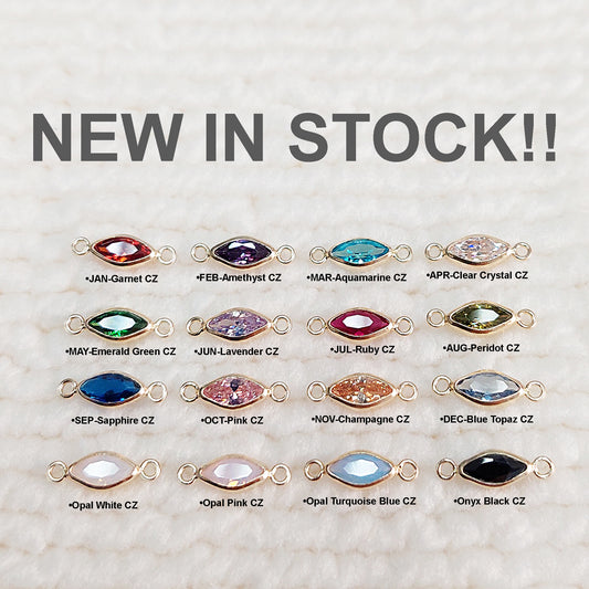 14kgf_gold filled connector_14KGFCOM_birthstone charm