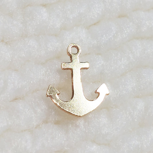 GF79ANR Gold Filled (14KGF) 7.5 x 8.9mm Anchor Charm 24ga