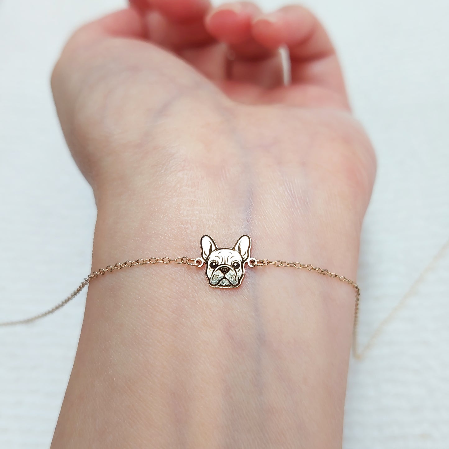 DH1109FB The head of a French Bulldog Connector 24ga 10.7 x 9.1mm