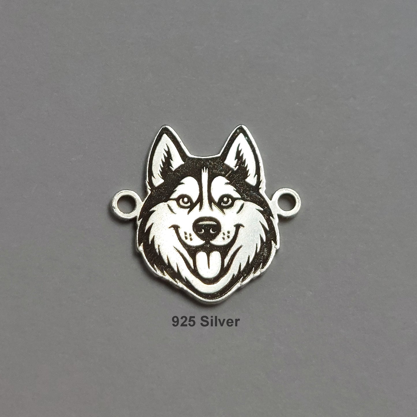 DH10HSK The head of a Siberian Husky Connector 24ga 10.2 x 9.8mm
