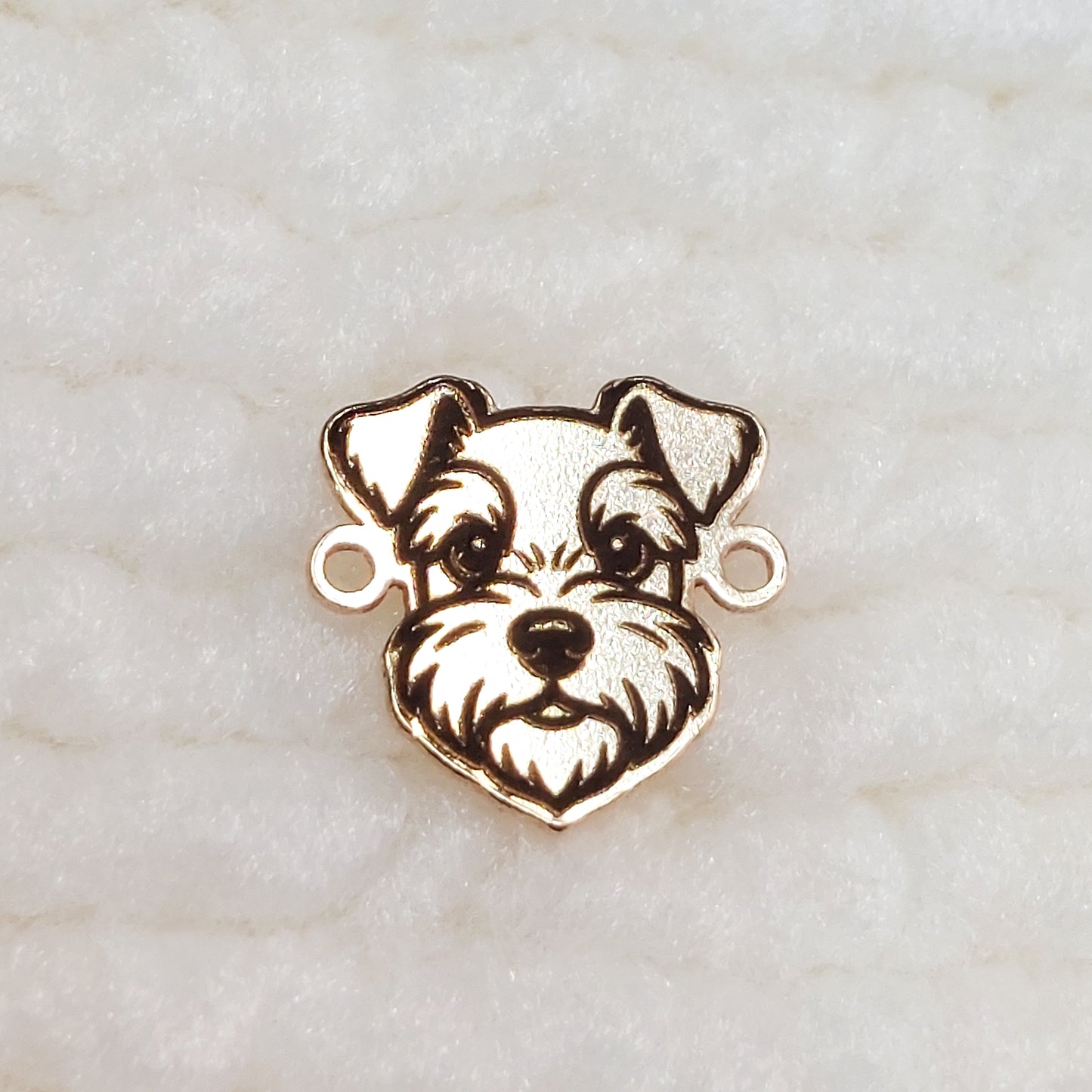 DH9309SZ The head of a Schnauzer Connector 24ga 9.3 x 8.9mm