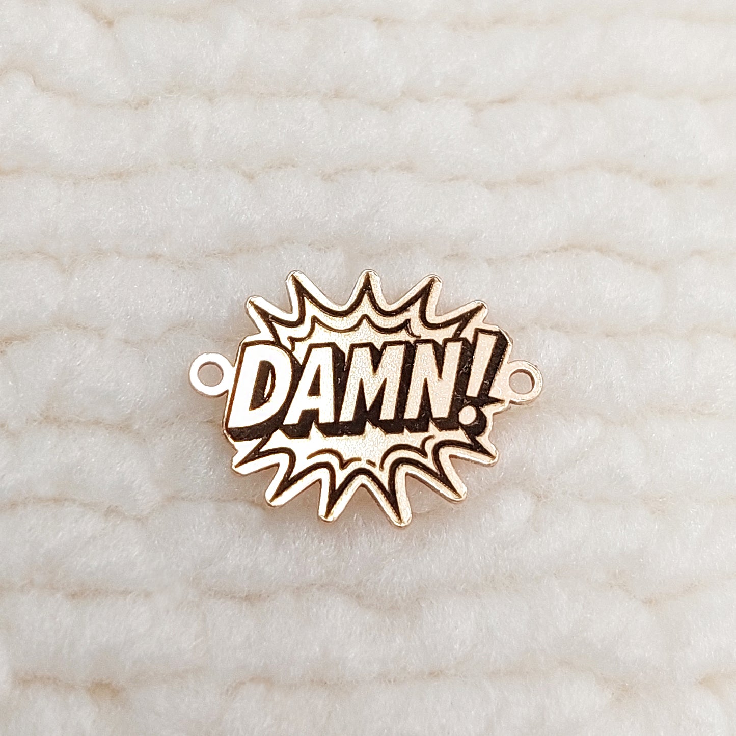 BW1511DM Bomb Word "DAMN!" Connector 24ga 14.7 x 10.9mm