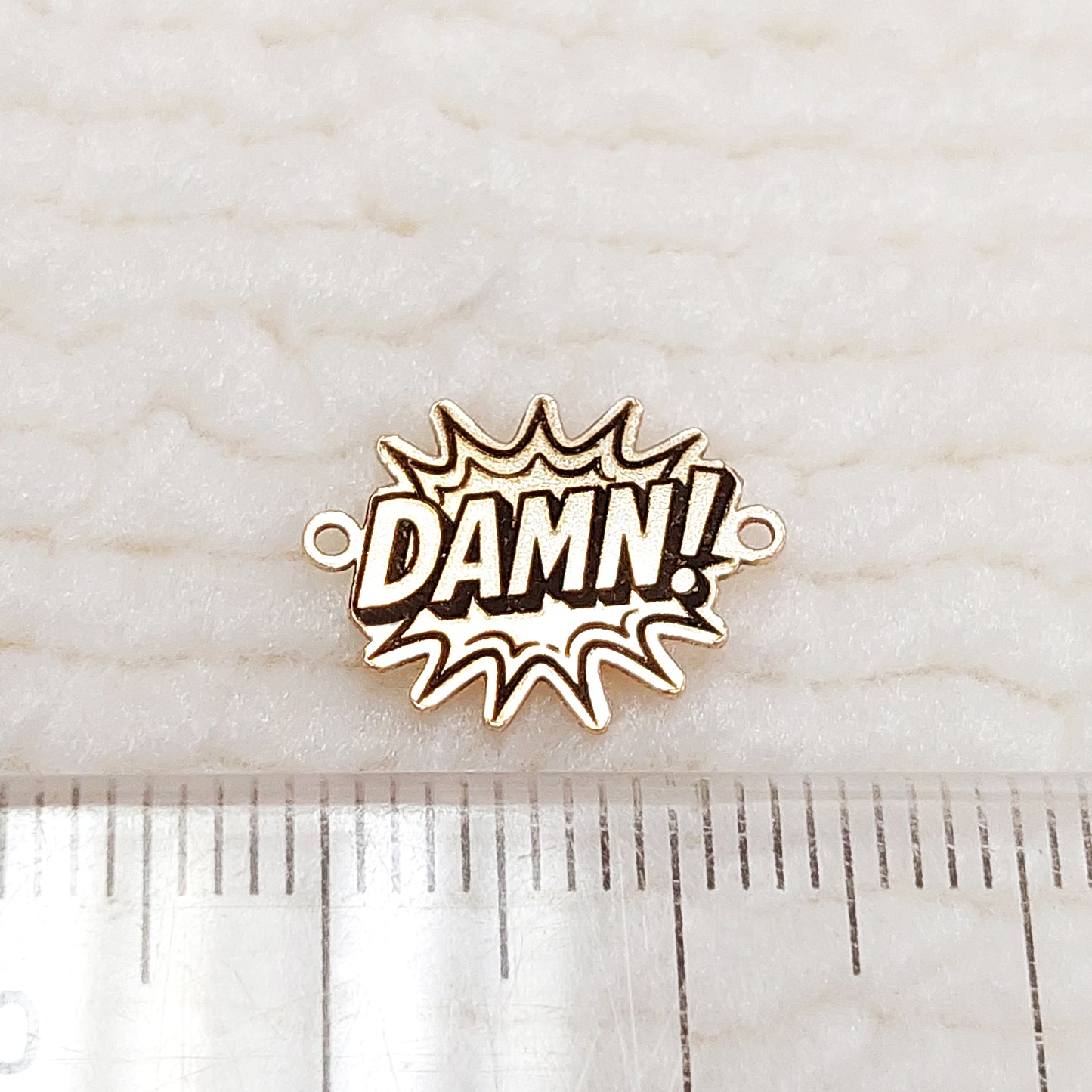 BW1511DM Bomb Word "DAMN!" Connector 24ga 14.7 x 10.9mm