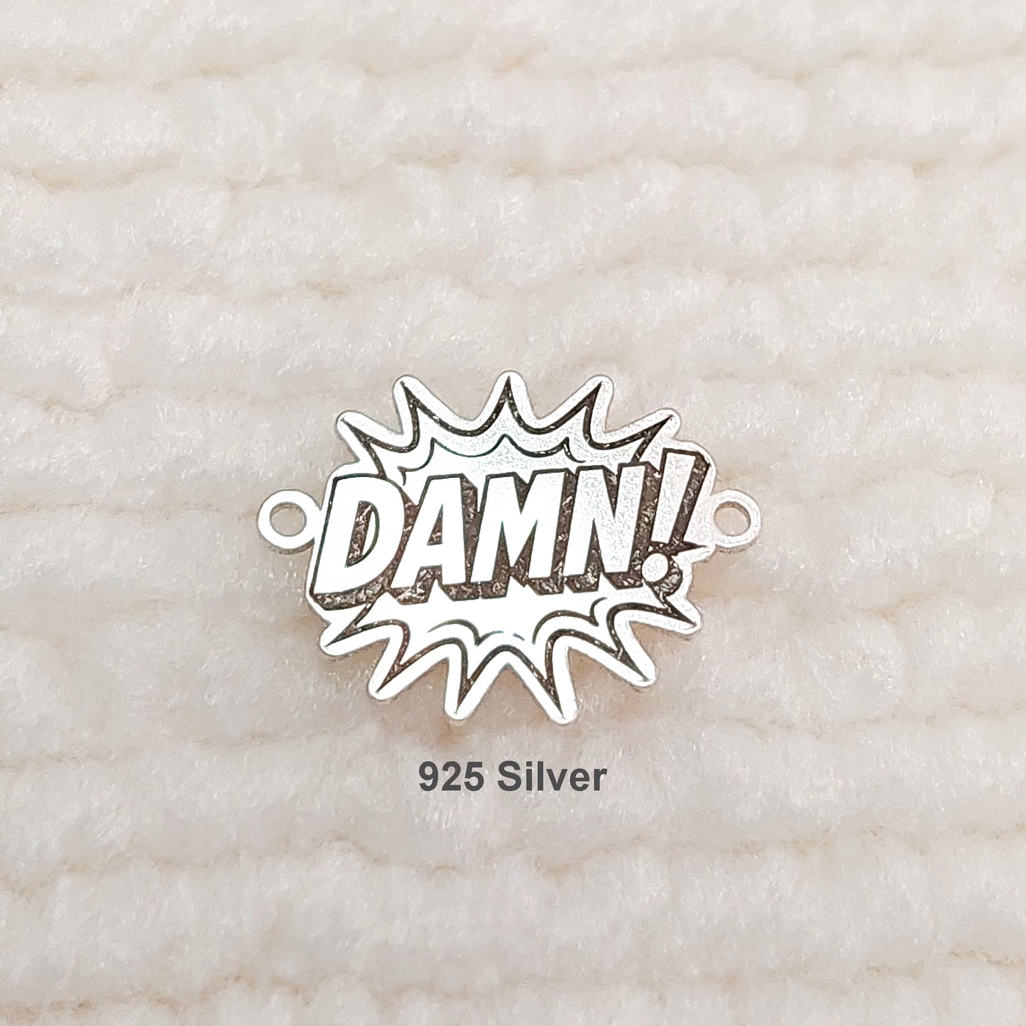 BW1511DM Bomb Word "DAMN!" Connector 24ga 14.7 x 10.9mm