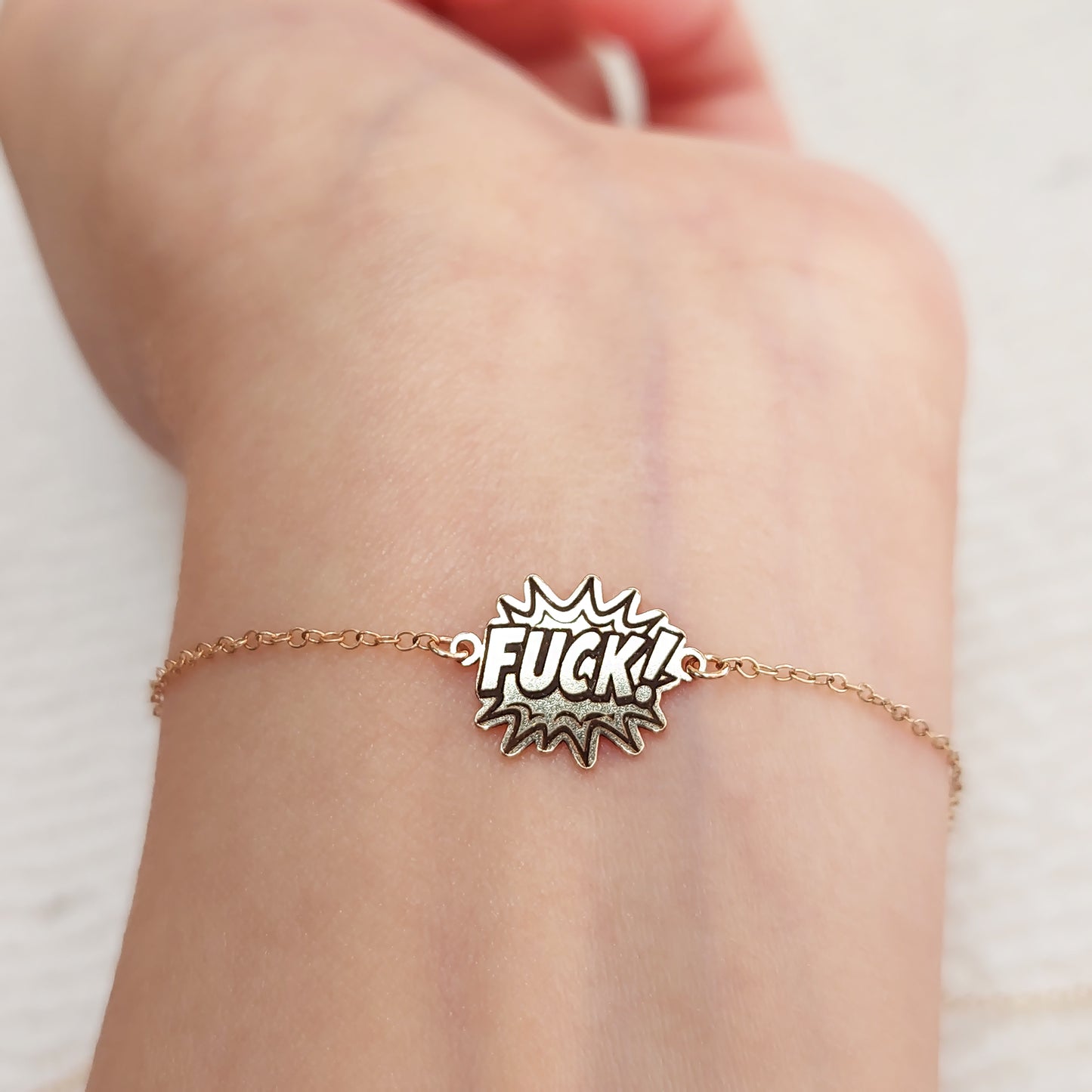 BW1411FK / 9BW1411FK Bomb Word "FUCK!" Connector 24ga 14.3 x 11mm