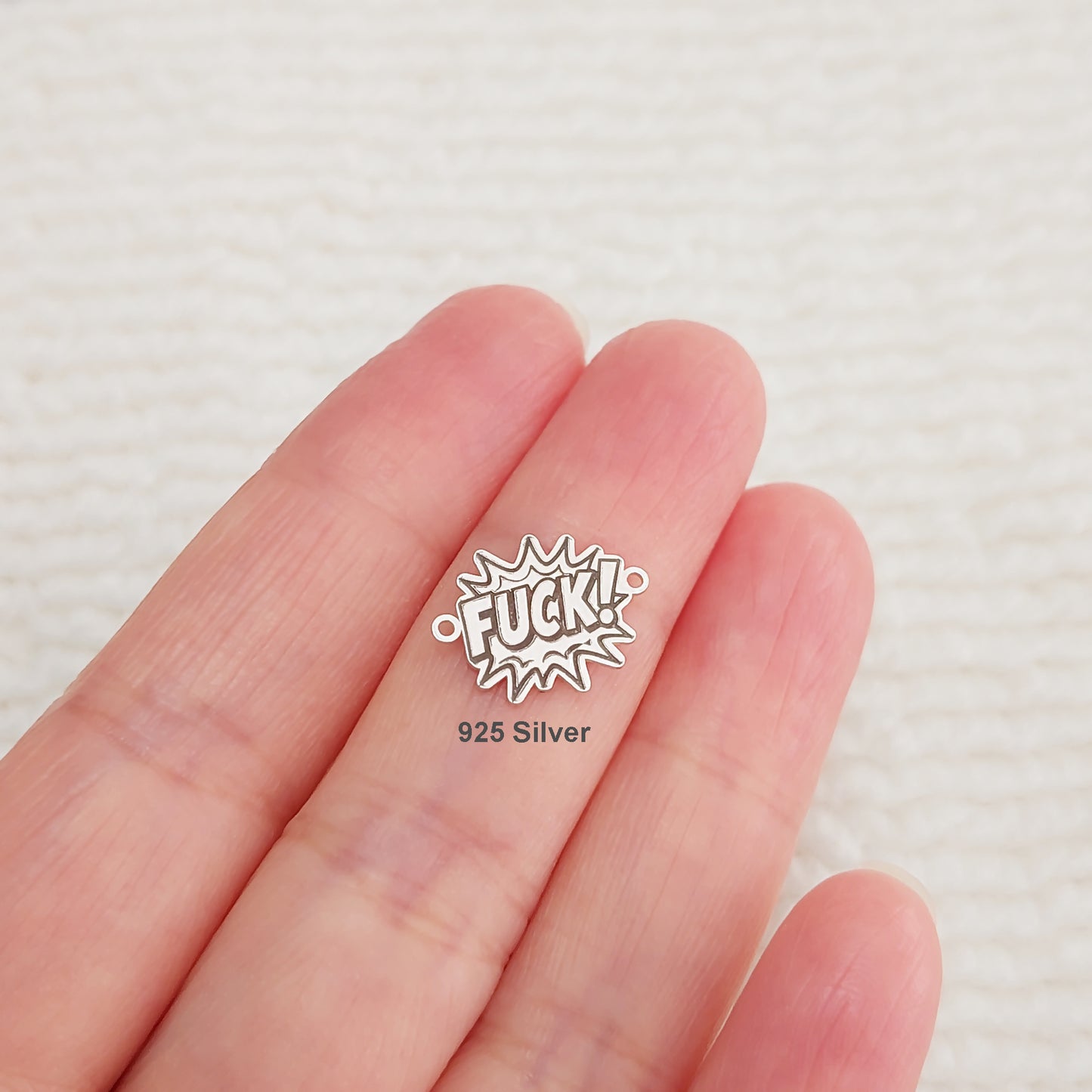 BW1411FK / 9BW1411FK Bomb Word "FUCK!" Connector 24ga 14.3 x 11mm