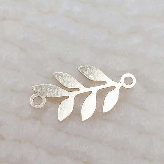 LE002R2 Olive Branch Leaf Connector 28ga 16.4 x 8.8mm