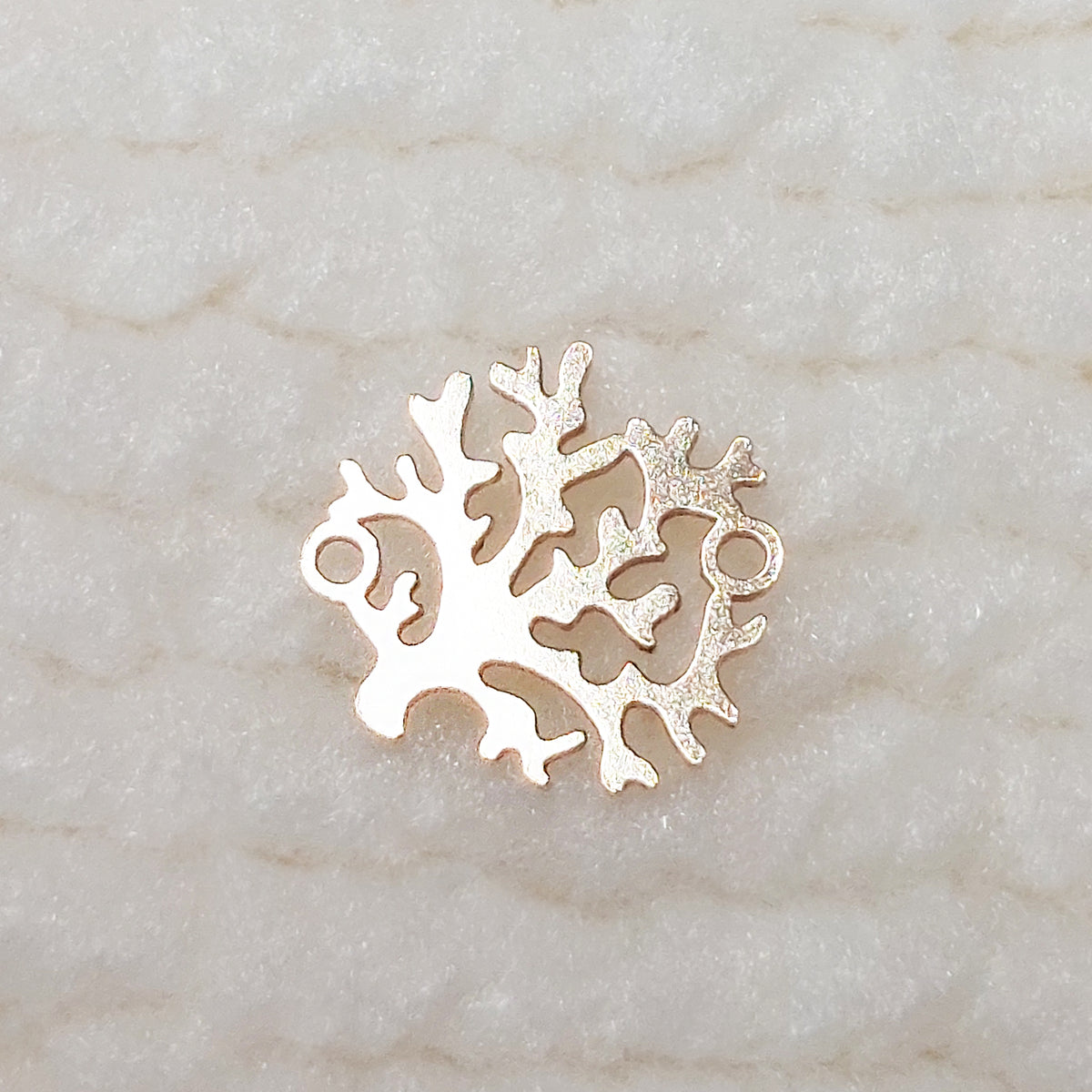 GF9691CR / 99691CR Coral Connector 24ga 9.6 x 9.1mm • Dainty Charm • Minimalist • Gold Filled (14KGF) Jewelry Findings • Wholesale
