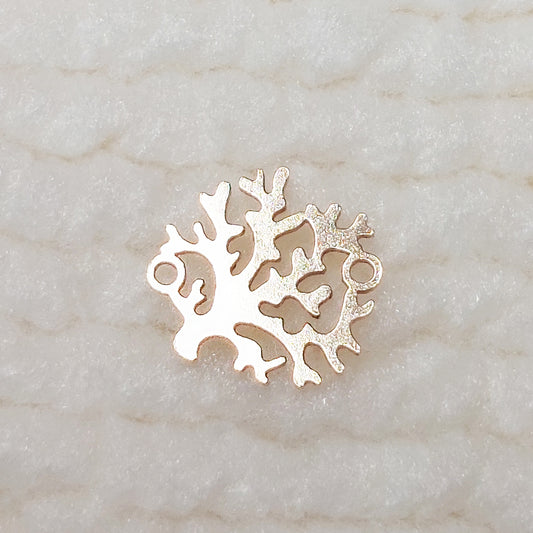 GF9691CR / 99691CR Coral Connector 24ga 9.6 x 9.1mm • Dainty Charm • Minimalist • Gold Filled (14KGF) Jewelry Findings • Wholesale