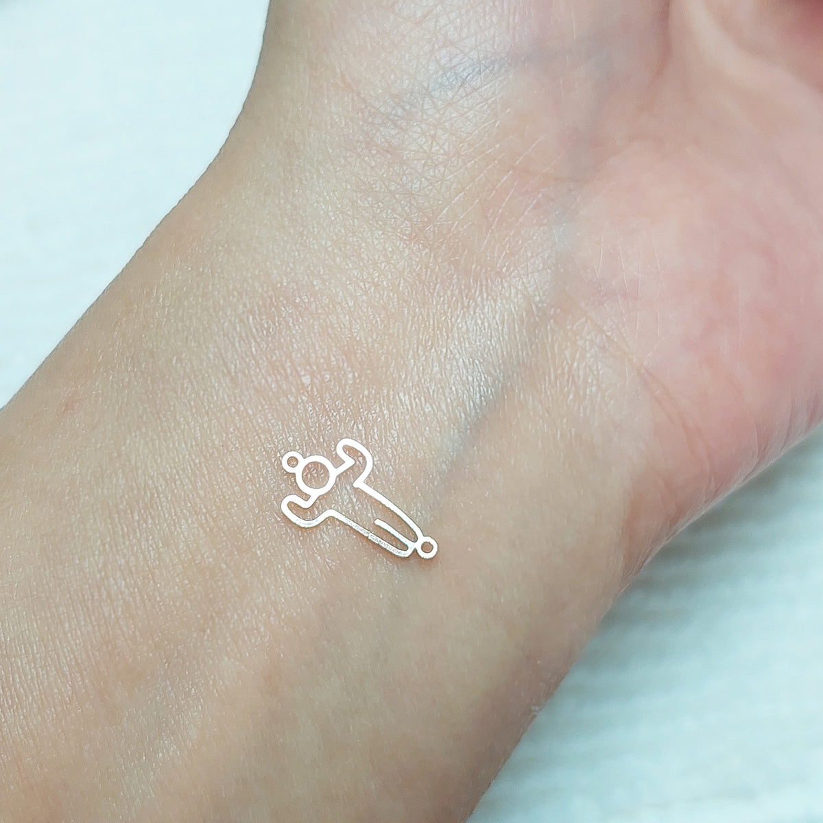 GF7814MC/GF6315MC/GF7988MC Meccha Chameleon Style-White man Connector 24ga • Dainty Charm • Gold Filled (14KGF) Jewelry Findings Wholesale