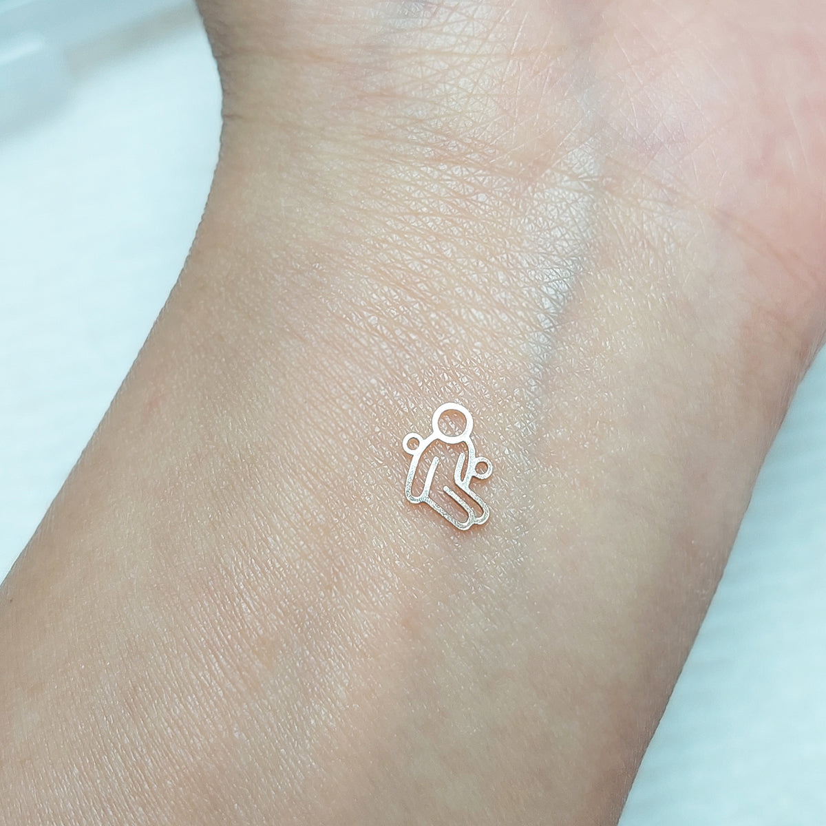 GF7814MC/GF6315MC/GF7988MC Meccha Chameleon Style-White man Connector 24ga • Dainty Charm • Gold Filled (14KGF) Jewelry Findings Wholesale