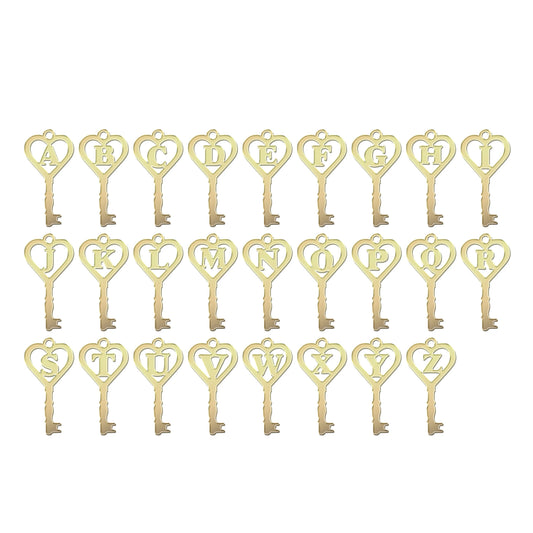 GF14574K Key Charms (Available in A-Z) 14.5x7.4mm