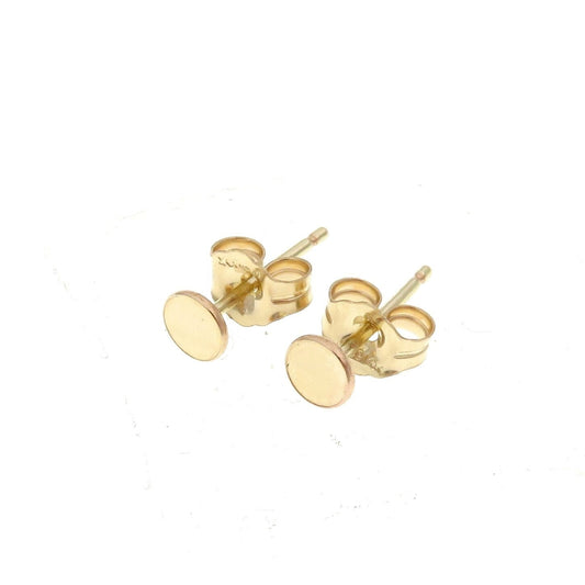 GF4RDR Gold Filled (14KGF) 4mm Disc With Post Earring