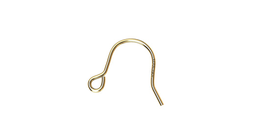 GF6405 Gold Filled (14KGF) Basic Earwire (S) 22ga For Earring Components
