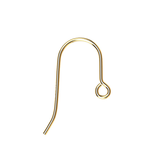 GF6407 Gold Filled (14KGF) French Ear wire 22ga 12 x21mm Earring Components