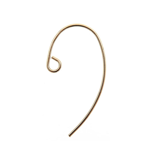 GF6408L Gold Filled (14KGF) U Shape Ear Wire 22ga 12 x23mm Earring Components