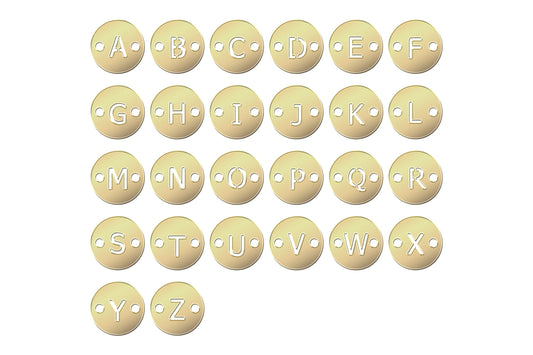 letter charm_dainty gold filled charm_14KGFCOM